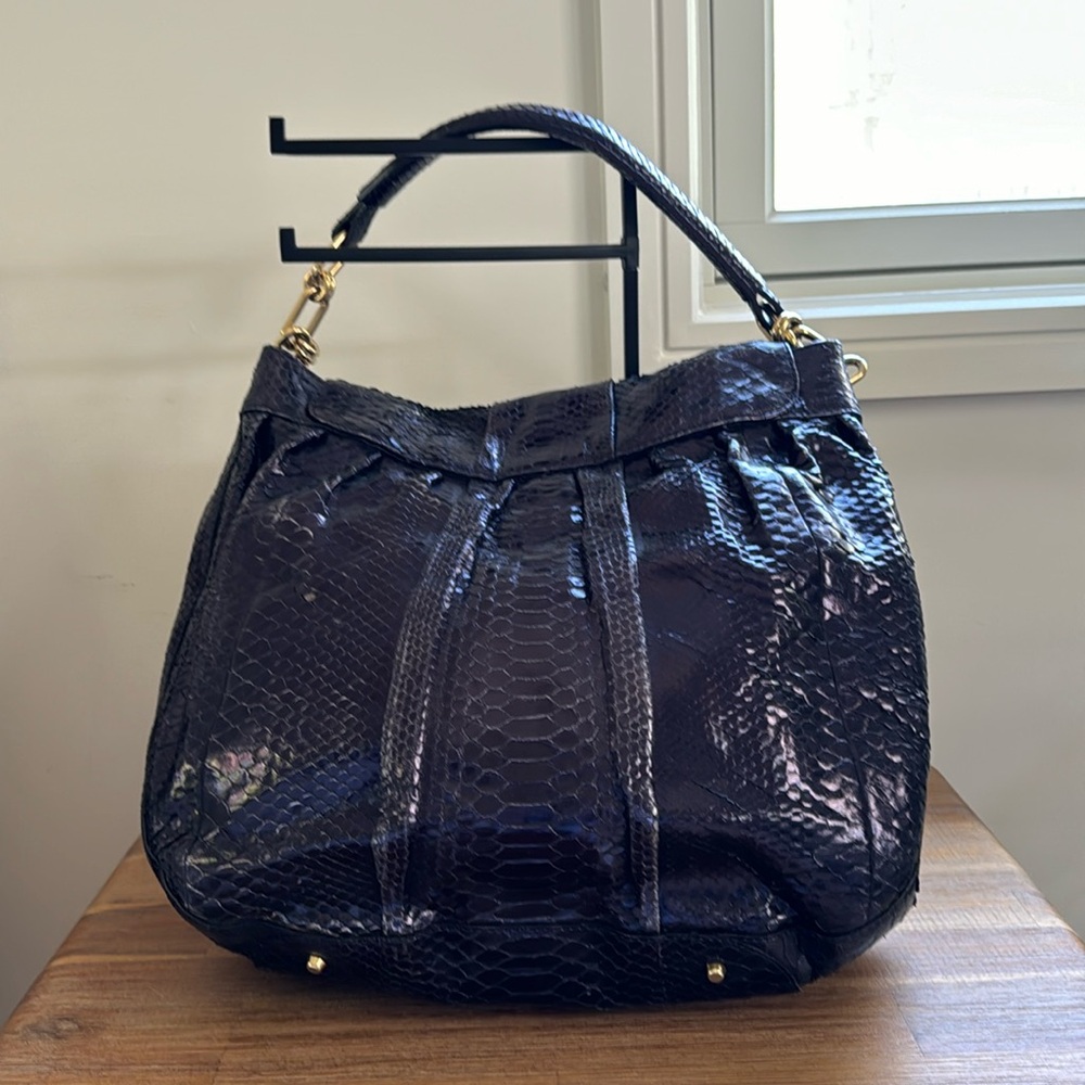 Anya Hindmarch Python Shoulder Bag (Dark Navy) - image 3
